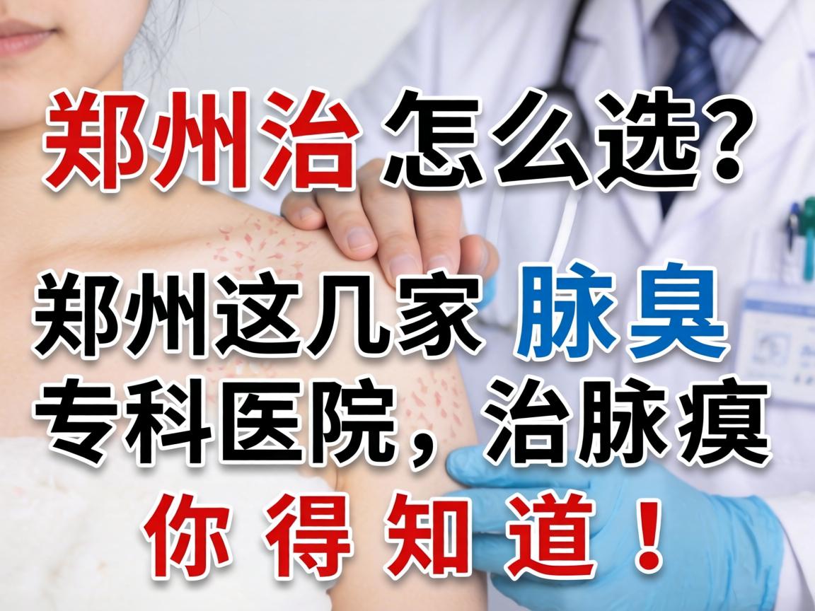 郑州治腋臭医院怎么选？郑州这几家腋臭专科医院，治腋臭你得知道！