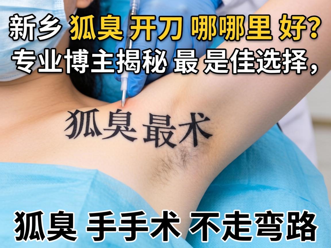 新乡狐臭开刀哪里好?专业博主揭秘最佳选择,狐臭手术不走弯路 新乡狐臭开刀哪里好?专业博主揭秘最佳选择,狐臭手术不走弯路