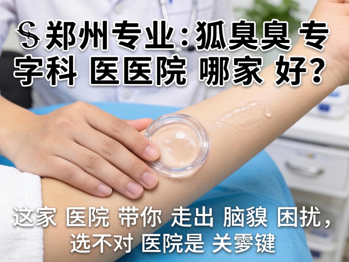 郑州专业狐臭专科医院哪家好？这家医院带你走出腋臭困扰，选对医院是关键