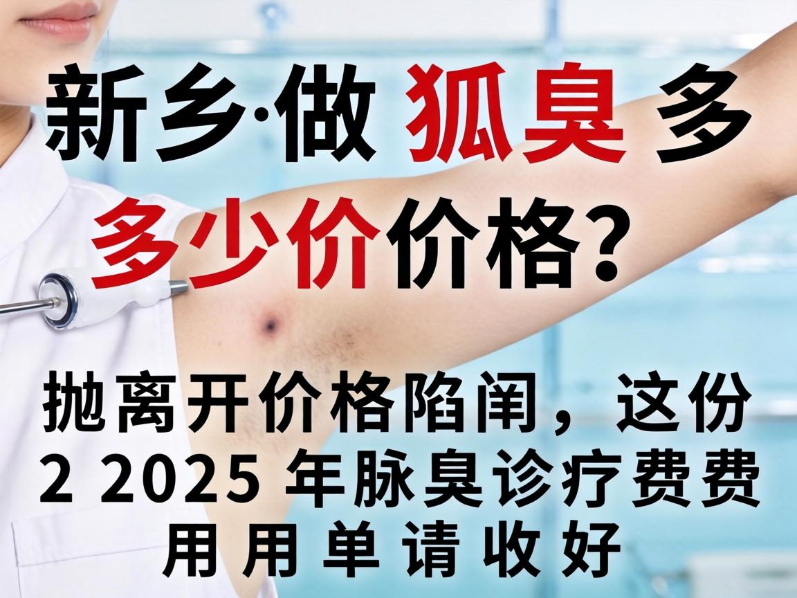 新乡做狐臭多少价格？抛开价格陷阱，这份2025年腋臭诊疗费用清单请收好
