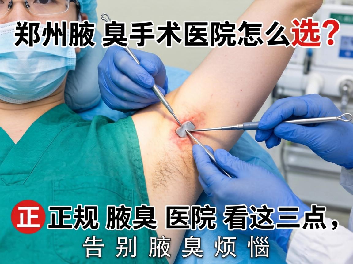 郑州腋臭手术医院怎么选?正规腋臭医院看这三点,告别腋臭烦恼 郑州腋臭手术医院怎么选?正规腋臭医院看这三点,告别腋臭烦恼