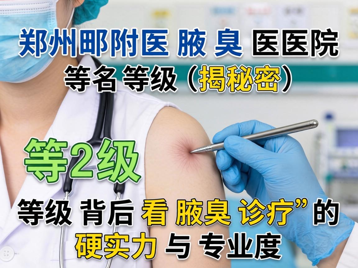 郑州附医腋臭医院等级揭秘,等级背后看腋臭诊疗的硬实力与专业度 郑州附医腋臭医院等级揭秘,等级背后看腋臭诊疗的硬实力与专业度