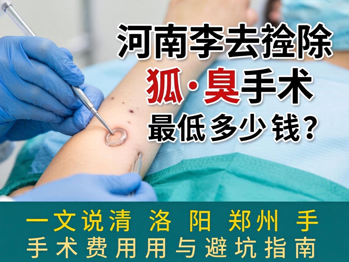 河南去除狐臭手术最低多少钱?一文说清洛阳郑州手术费用与避坑指南 河南去除狐臭手术最低多少钱?一文说清洛阳郑州手术费用与避坑指南