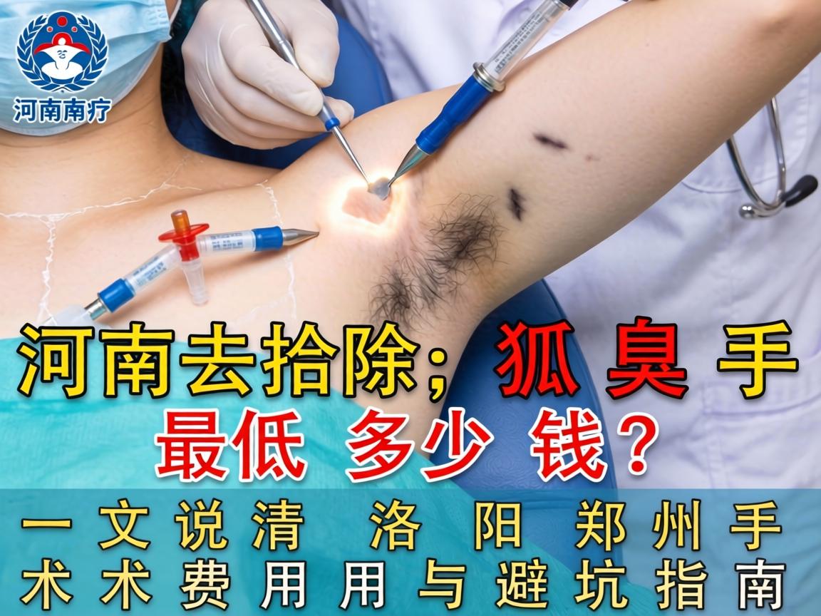 河南去除狐臭手术最低多少钱?一文说清洛阳郑州手术费用与避坑指南 河南去除狐臭手术最低多少钱?一文说清洛阳郑州手术费用与避坑指南