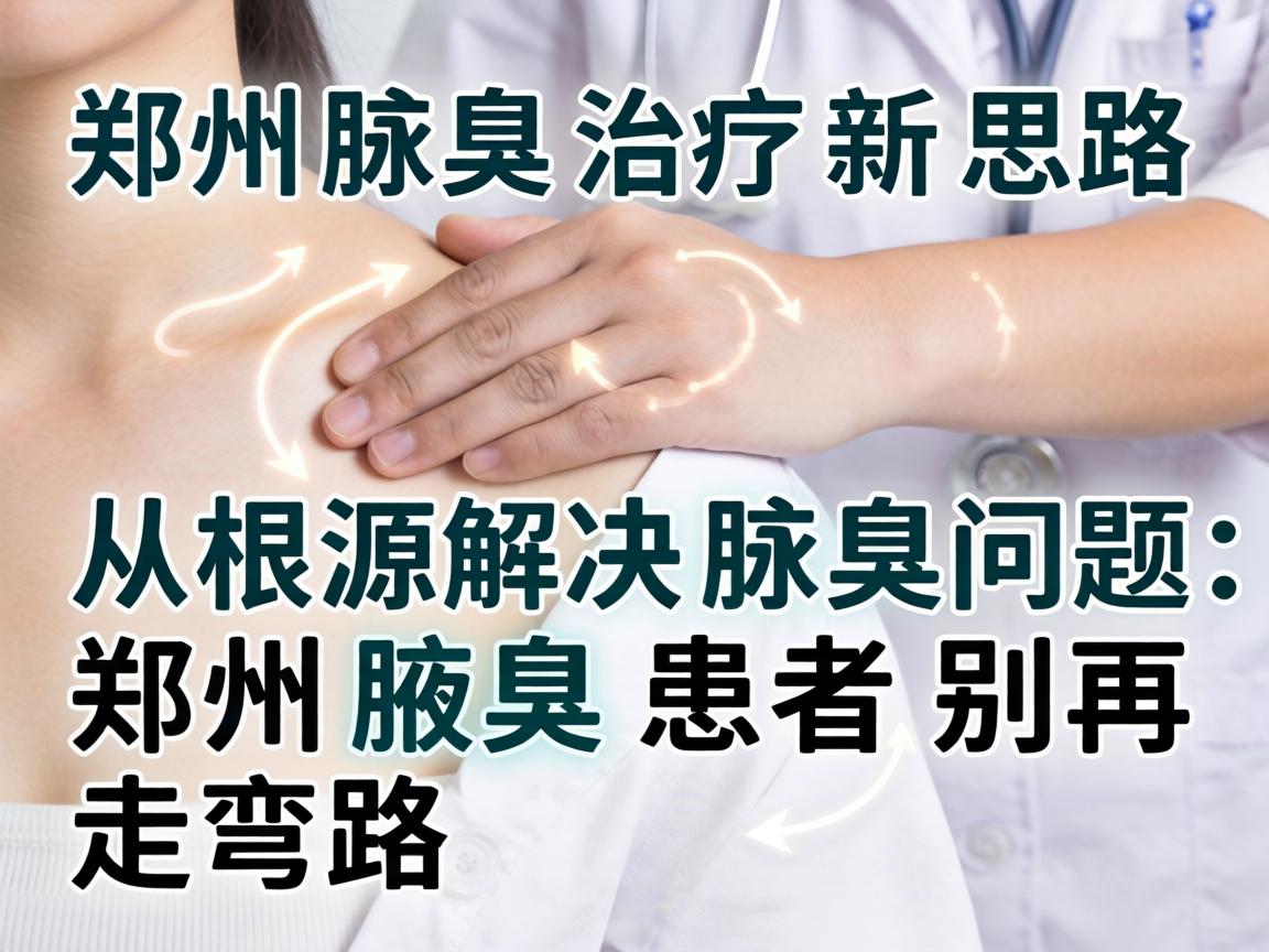 郑州腋臭治疗新思路，从根源解决腋臭问题，郑州腋臭患者别再走弯路