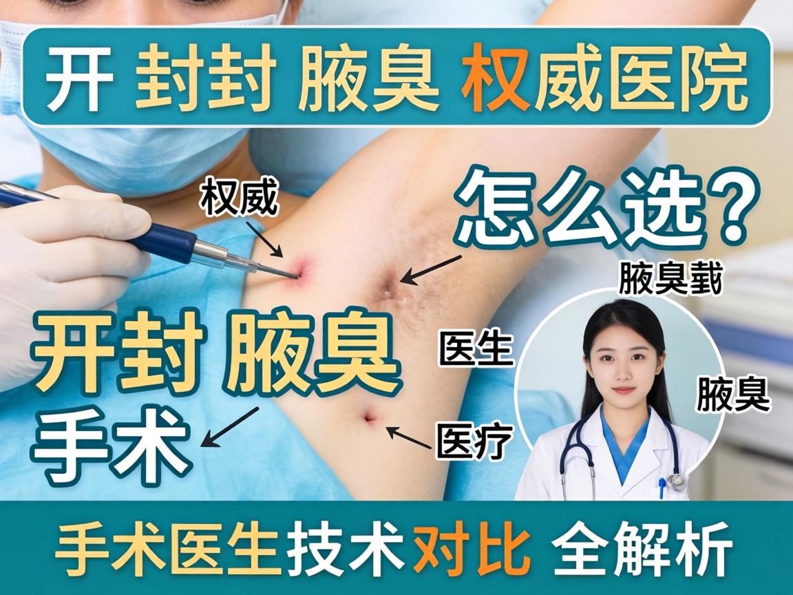 开封腋臭权威医院怎么选?开封腋臭手术医生技术对比全解析 开封腋臭权威医院怎么选?开封腋臭手术医生技术对比全解析