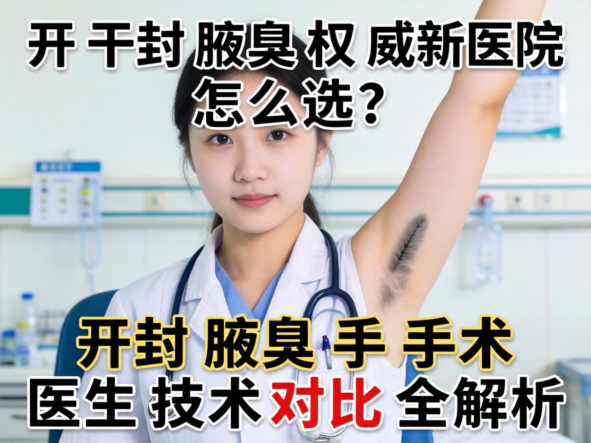 开封腋臭权威医院怎么选?开封腋臭手术医生技术对比全解析 开封腋臭权威医院怎么选?开封腋臭手术医生技术对比全解析