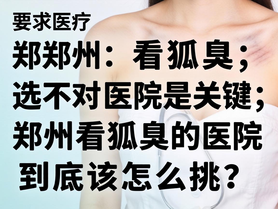 郑州看狐臭,选对医院是关键,郑州看狐臭的医院到底该怎么挑? 郑州看狐臭,选对医院是关键,郑州看狐臭的医院到底该怎么挑?