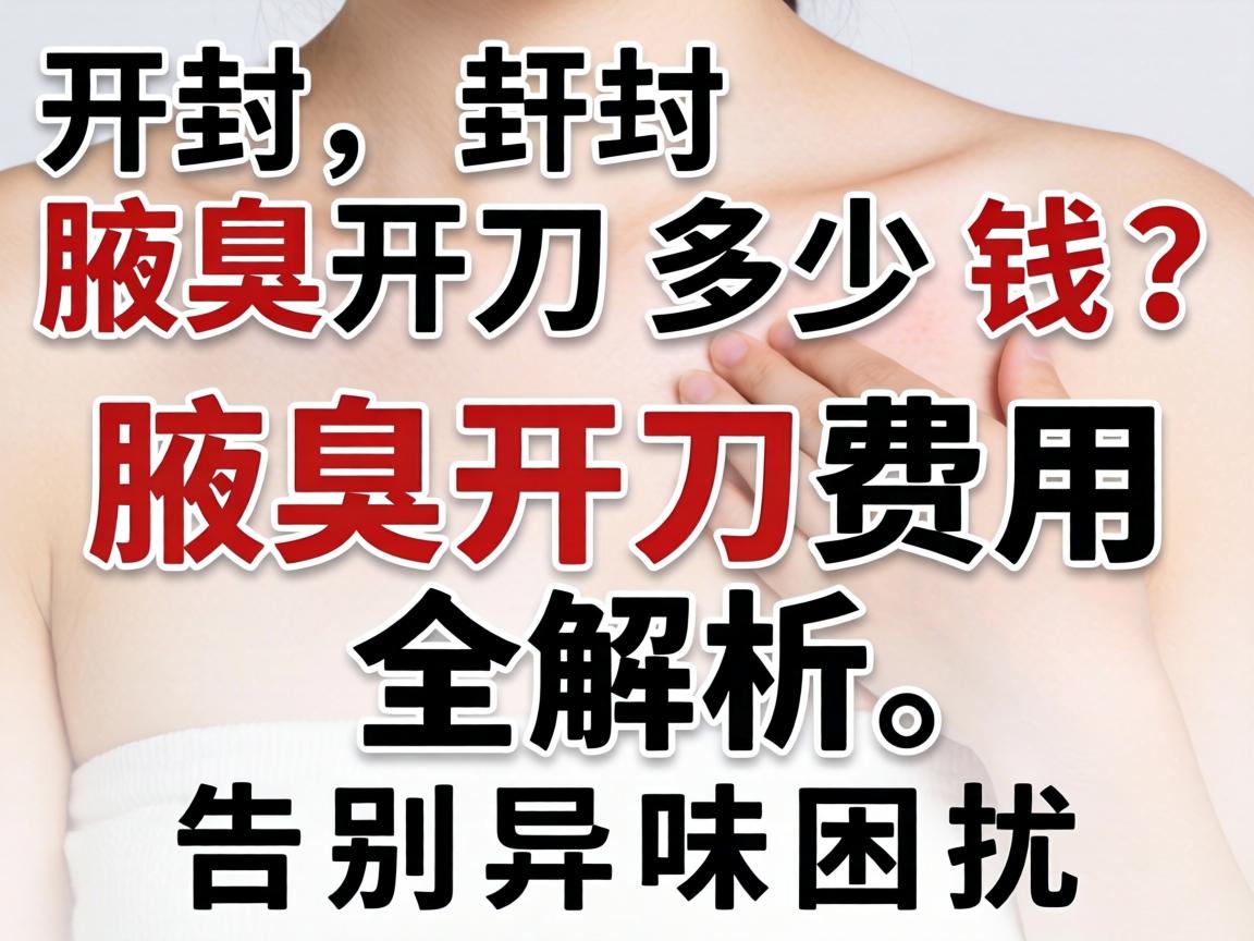 开封腋臭开刀多少钱?腋臭开刀费用全解析,告别异味困扰 开封腋臭开刀多少钱?腋臭开刀费用全解析,告别异味困扰