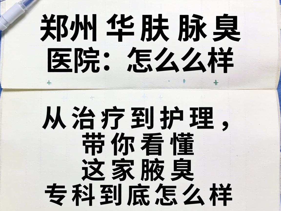 郑州华肤腋臭医院怎么样?从治疗到护理,带你看懂这家腋臭专科到底怎么样 郑州华肤腋臭医院怎么样?从治疗到护理,带你看懂这家腋臭专科到底怎么样