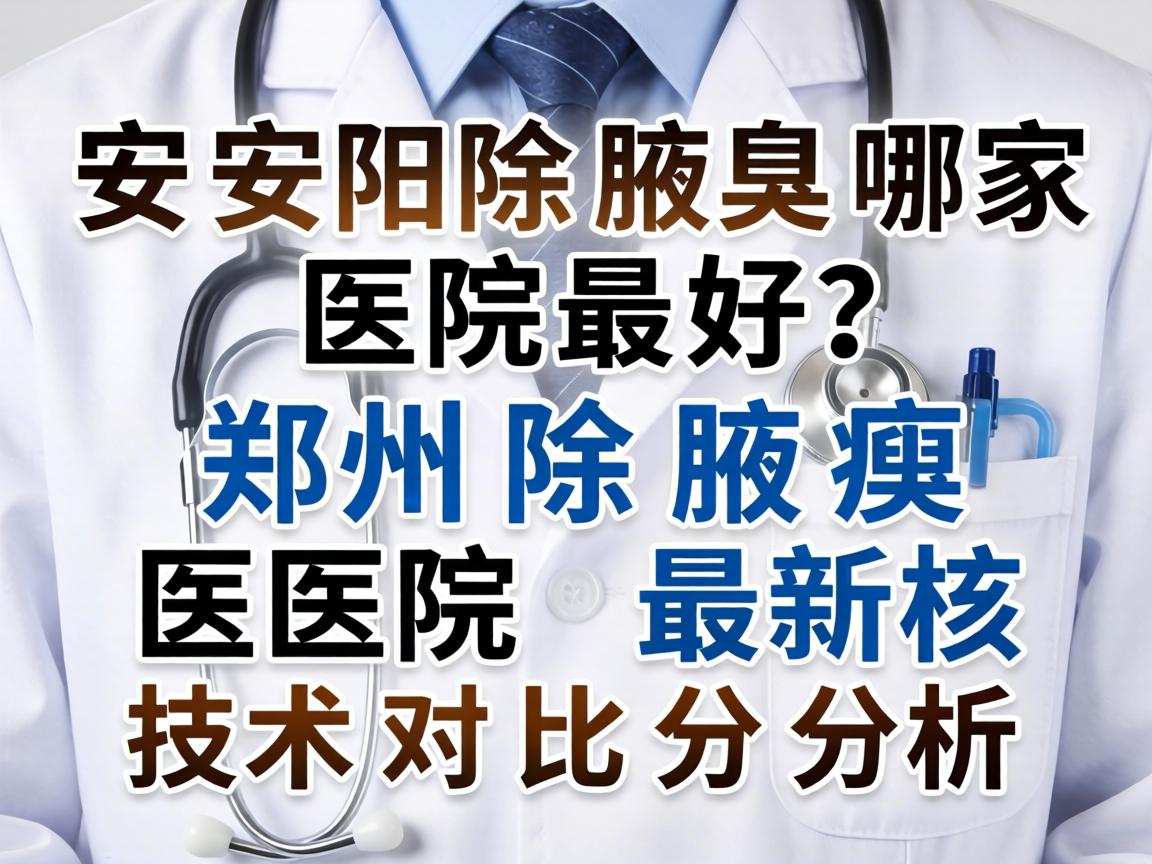安阳除腋臭哪家医院最好？郑州除腋臭医院最新技术对比分析