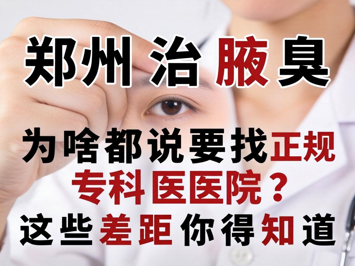 郑州治腋臭,为啥都说要找正规专科医院?这些差距你得知道 郑州治腋臭,为啥都说要找正规专科医院?这些差距你得知道