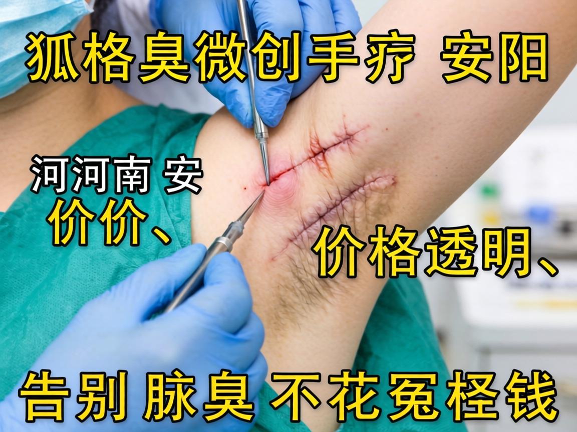 狐臭微创手术价格河南安阳，价格透明，告别腋臭不花冤枉钱