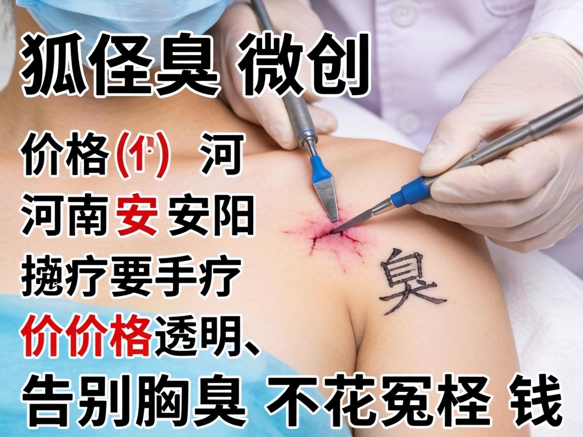 狐臭微创手术价格河南安阳，价格透明，告别腋臭不花冤枉钱