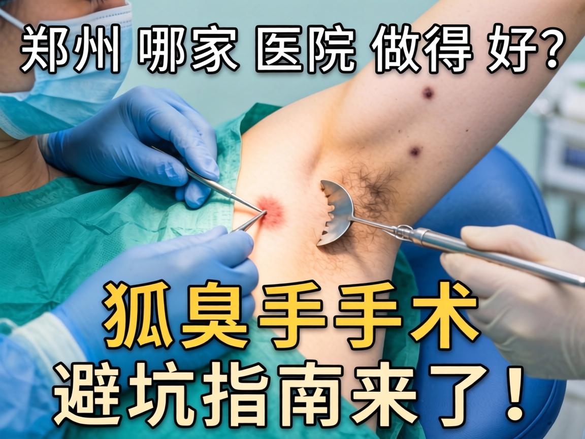 郑州狐臭手术哪家医院做得好?狐臭手术避坑指南来了! 郑州狐臭手术哪家医院做得好?狐臭手术避坑指南来了!