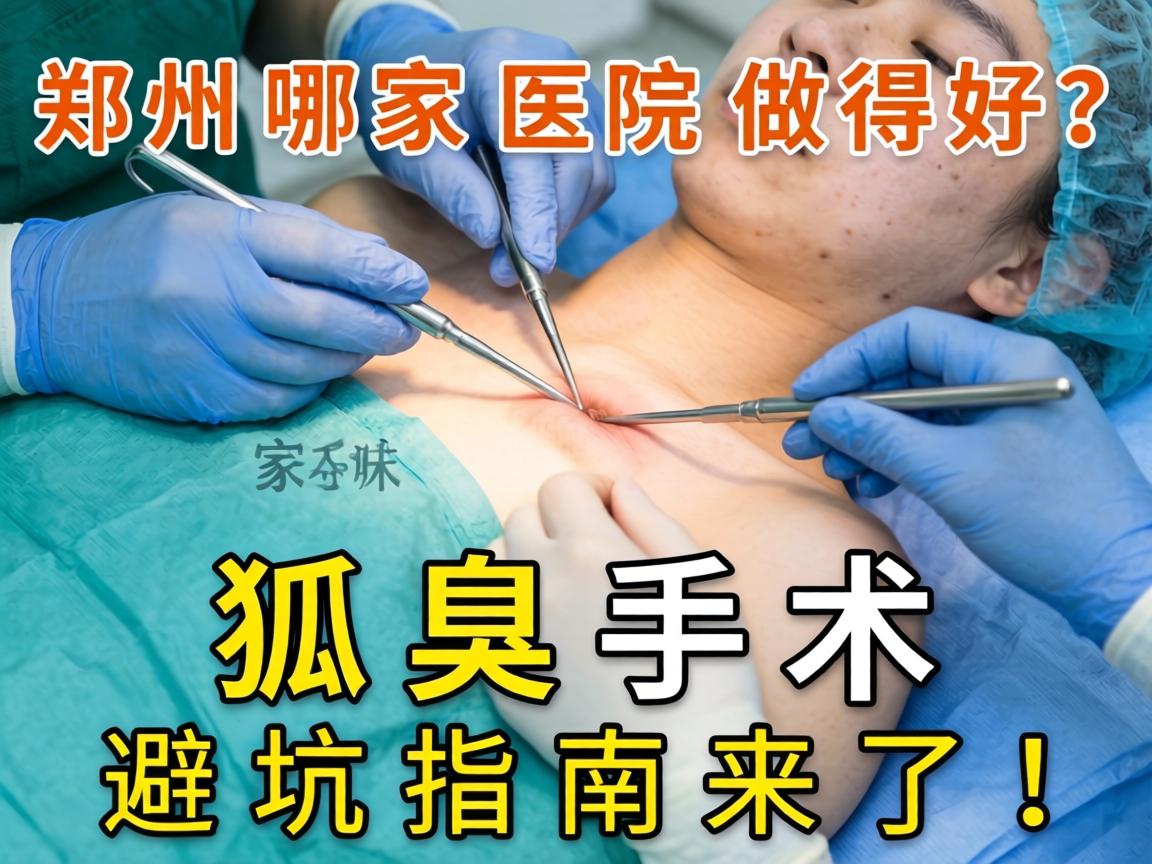 郑州狐臭手术哪家医院做得好?狐臭手术避坑指南来了! 郑州狐臭手术哪家医院做得好?狐臭手术避坑指南来了!