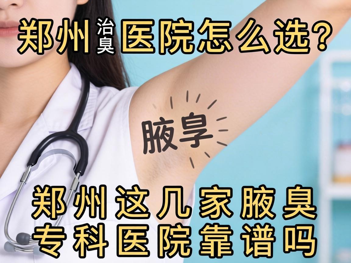 郑州治腋臭医院怎么选？郑州这几家腋臭专科医院靠谱吗？
