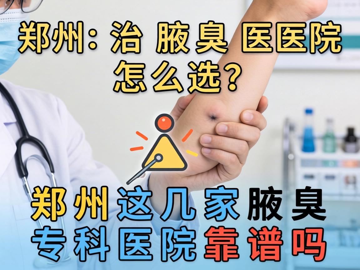 郑州治腋臭医院怎么选？郑州这几家腋臭专科医院靠谱吗？