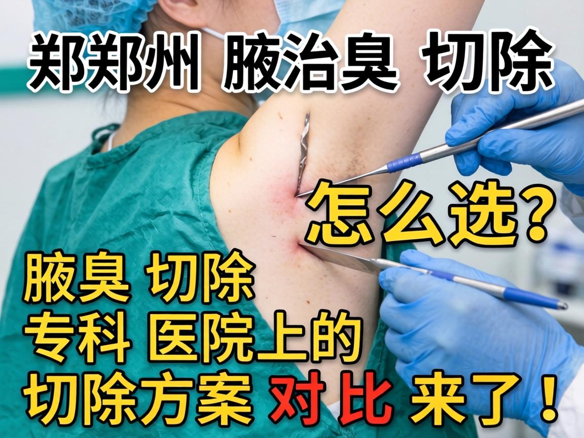 郑州腋臭切除手术怎么选?腋臭切除专科医院的切除方案对比来了! 郑州腋臭切除手术怎么选?腋臭切除专科医院的切除方案对比来了!