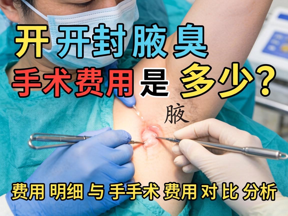 开封腋臭手术费用是多少?费用明细与手术费用对比分析 开封腋臭手术费用是多少?费用明细与手术费用对比分析