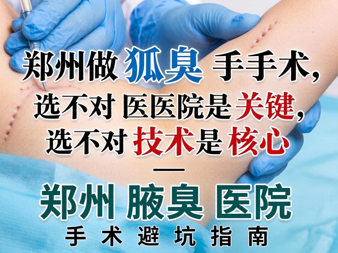 郑州做狐臭手术,选对医院是关键,选对技术是核心—郑州腋臭医院手术避坑指南 郑州做狐臭手术,选对医院是关键,选对技术是核心—郑州腋臭医院手术避坑指南