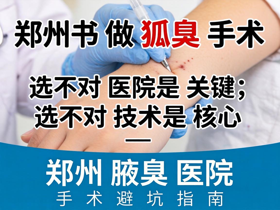 郑州做狐臭手术,选对医院是关键,选对技术是核心—郑州腋臭医院手术避坑指南 郑州做狐臭手术,选对医院是关键,选对技术是核心—郑州腋臭医院手术避坑指南