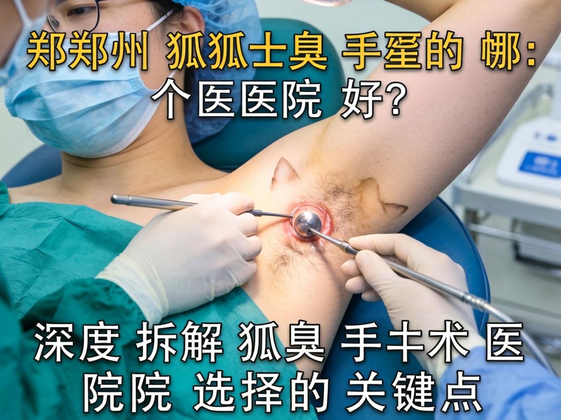 郑州狐臭手术哪个医院好?深度拆解狐臭手术医院选择的关键点 郑州狐臭手术哪个医院好?深度拆解狐臭手术医院选择的关键点