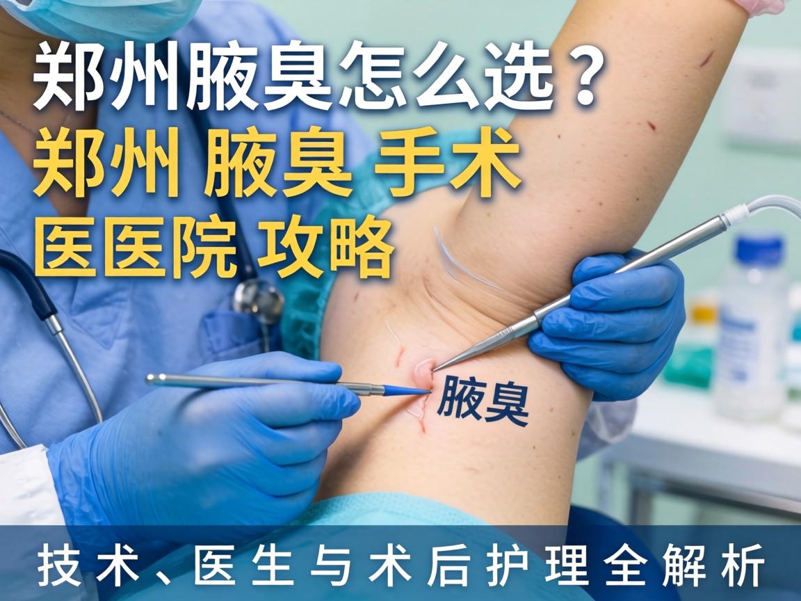 郑州腋臭手术医院怎么选？郑州腋臭手术医院攻略，技术、医生与术后护理全解析