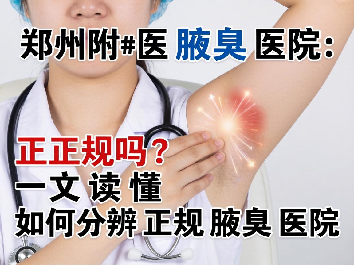 郑州附医腋臭医院正规吗?一文读懂如何分辨正规腋臭医院 郑州附医腋臭医院正规吗?一文读懂如何分辨正规腋臭医院