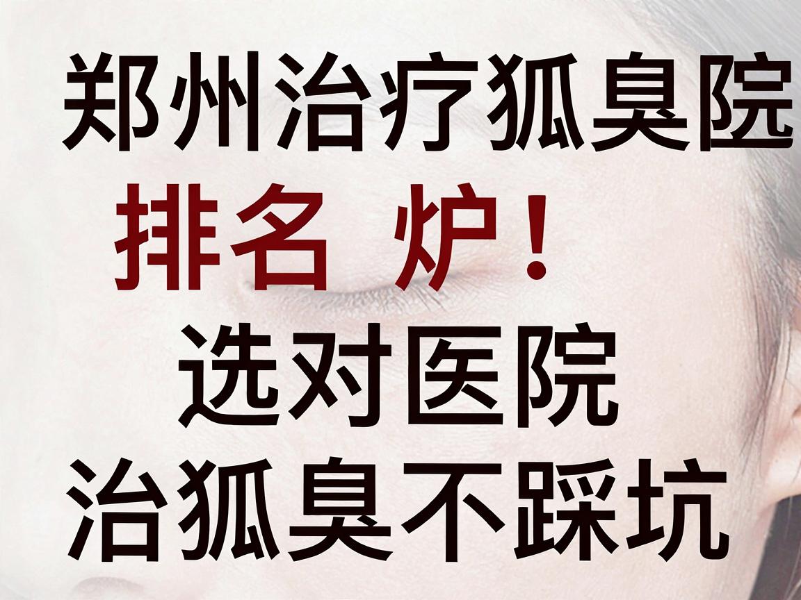 郑州治疗狐臭医院排名出炉,选对医院治狐臭不踩坑 郑州治疗狐臭医院排名出炉,选对医院治狐臭不踩坑