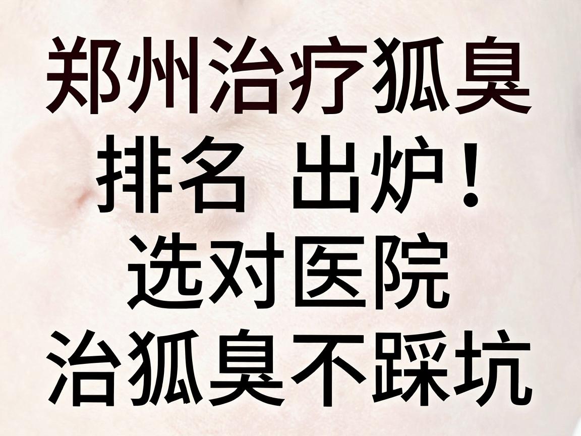 郑州治疗狐臭医院排名出炉,选对医院治狐臭不踩坑 郑州治疗狐臭医院排名出炉,选对医院治狐臭不踩坑