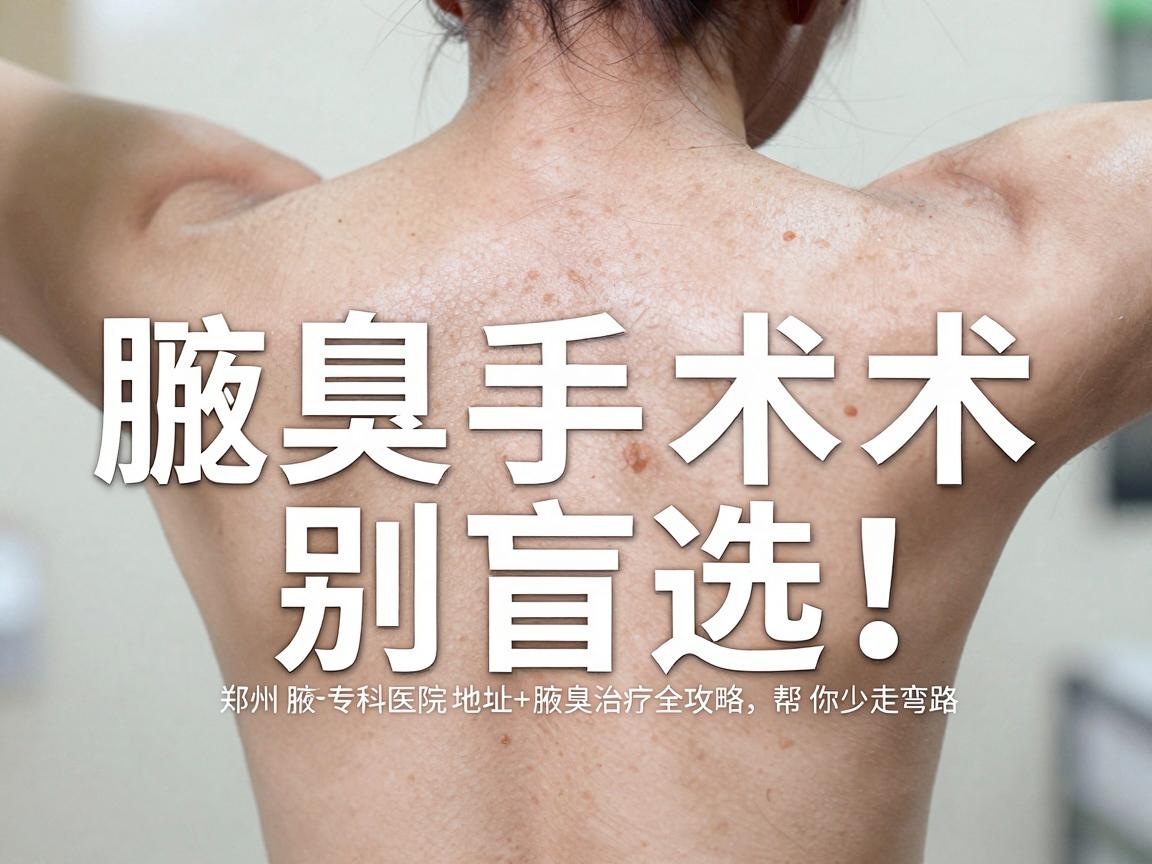 腋臭手术别盲选!郑州腋秀专科医院地址+腋臭治疗全攻略,帮你少走弯路 腋臭手术别盲选!郑州腋秀专科医院地址+腋臭治疗全攻略,帮你少走弯路