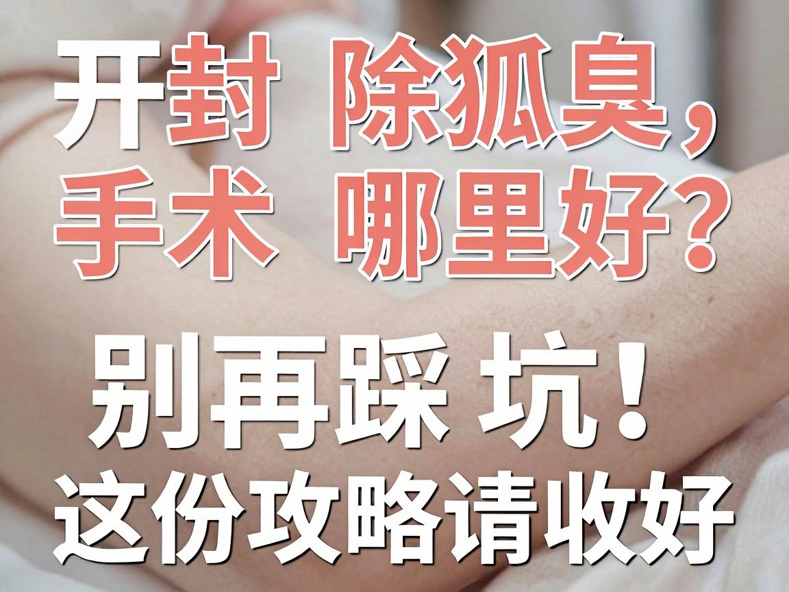 开封除狐臭手术哪里好？除狐臭别再踩坑，这份攻略请收好