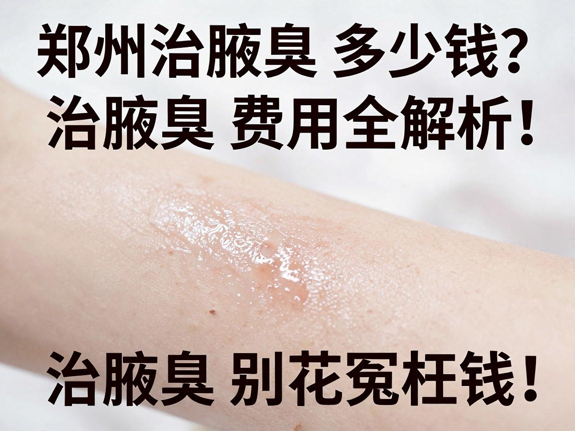郑州治腋臭多少钱？治腋臭费用全解析，治腋臭别花冤枉钱