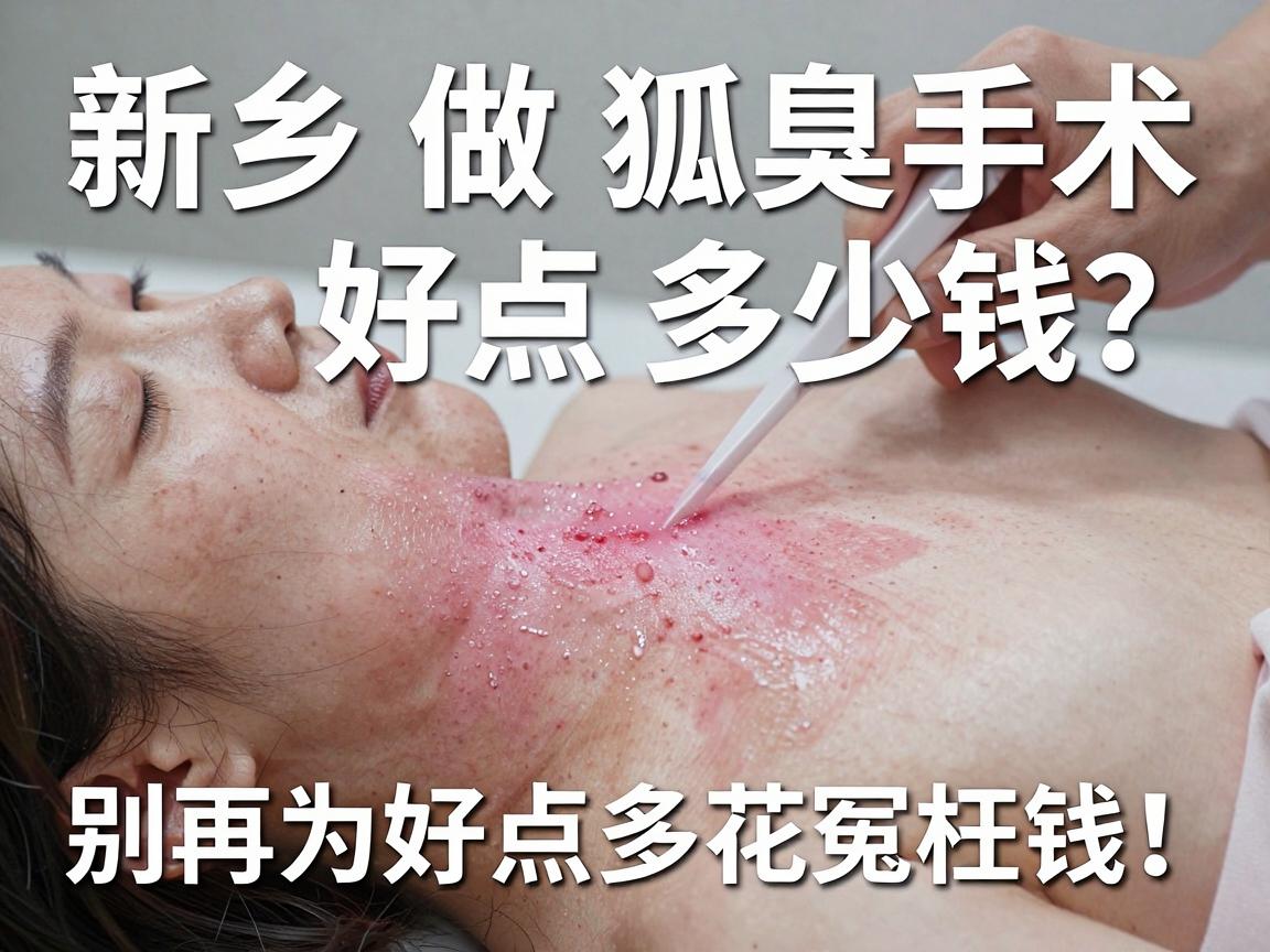 新乡做狐臭手术好点多少钱？价格差异大，别再为好点多花冤枉钱！