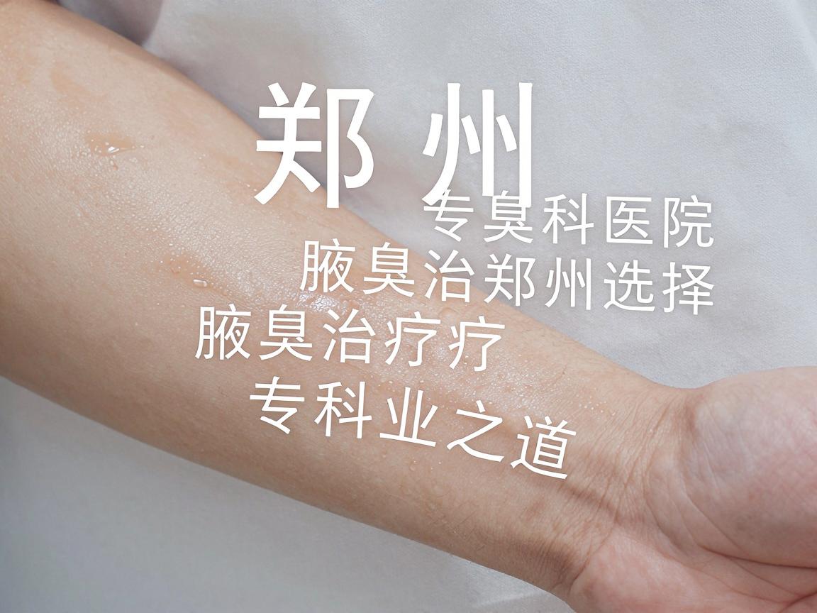 郑州腋臭治疗专科医院，腋臭治疗的郑州选择，专科医院的专业之道