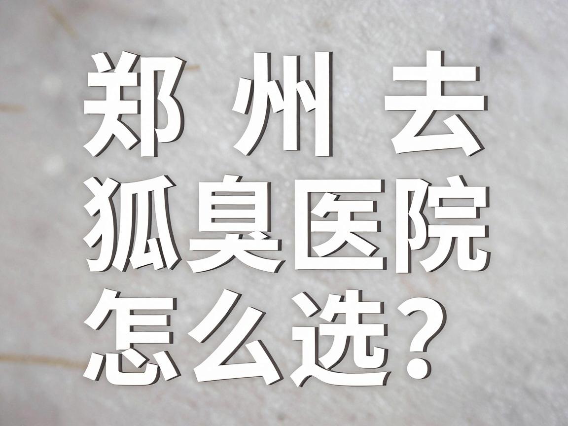 郑州去狐臭医院怎么选?郑州专业腋臭医院看这里 郑州去狐臭医院怎么选?郑州专业腋臭医院看这里