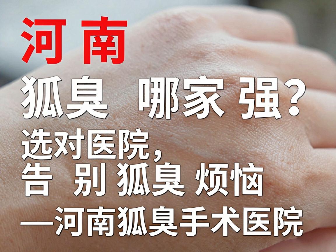 河南狐臭手术哪家强？选对医院，告别狐臭烦恼—河南狐臭手术医院深度对比