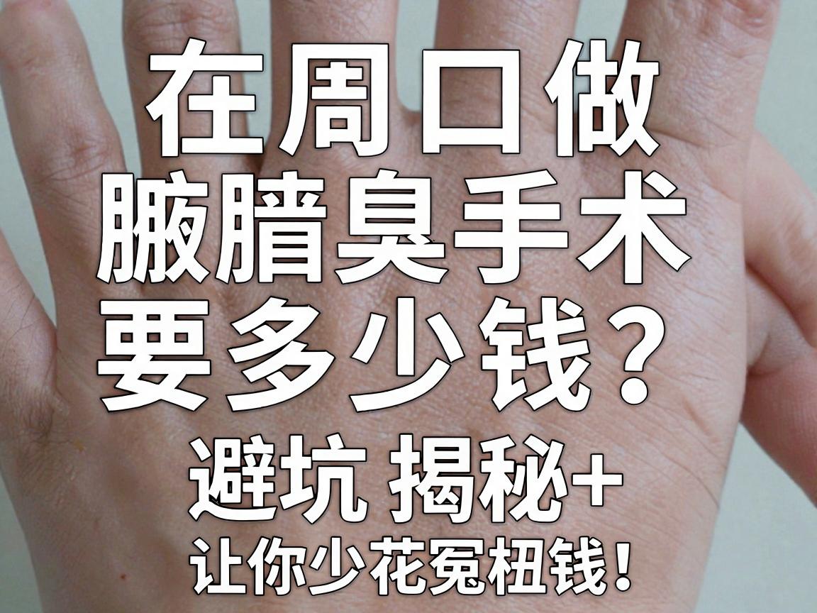 在周口做腋臭手术要多少钱?价格揭秘+避坑指南,让你少花冤枉钱 在周口做腋臭手术要多少钱?价格揭秘+避坑指南,让你少花冤枉钱