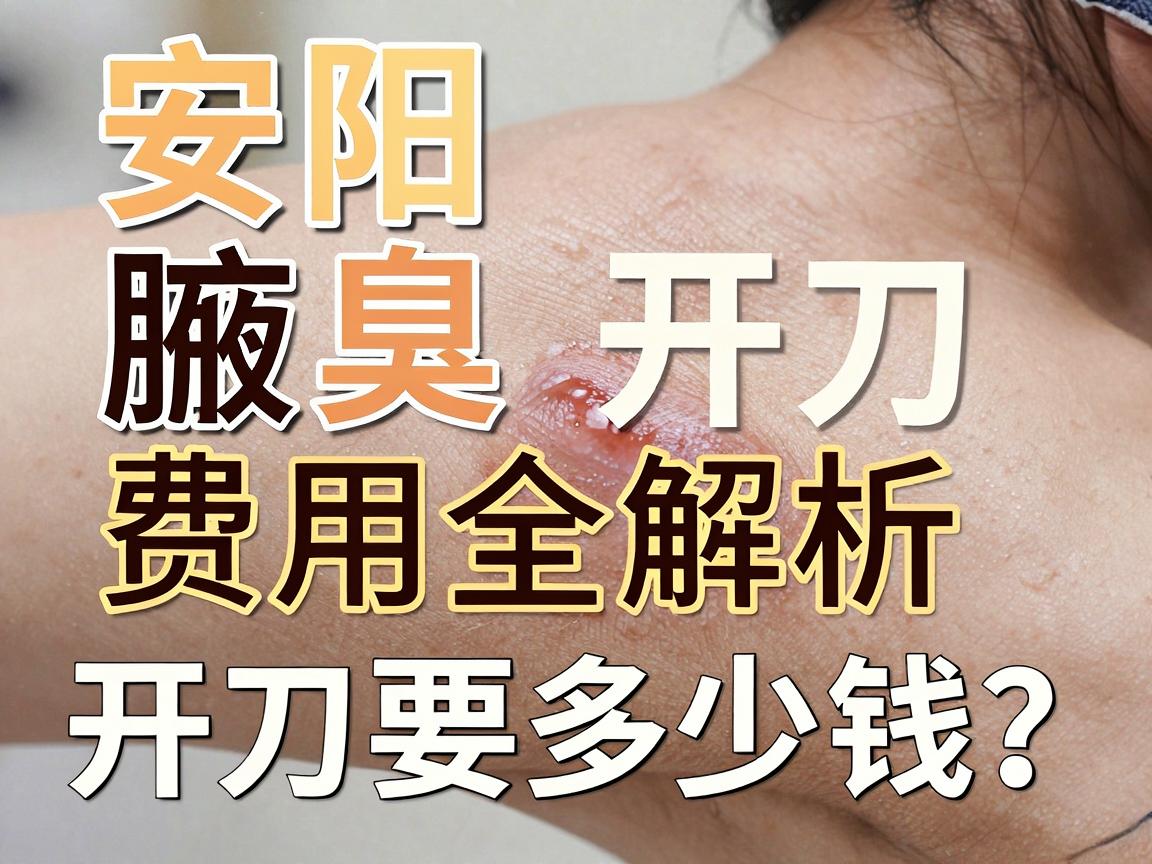 安阳腋臭开刀费用全解析，开刀要多少钱？这份安阳腋臭手术价格指南请收好