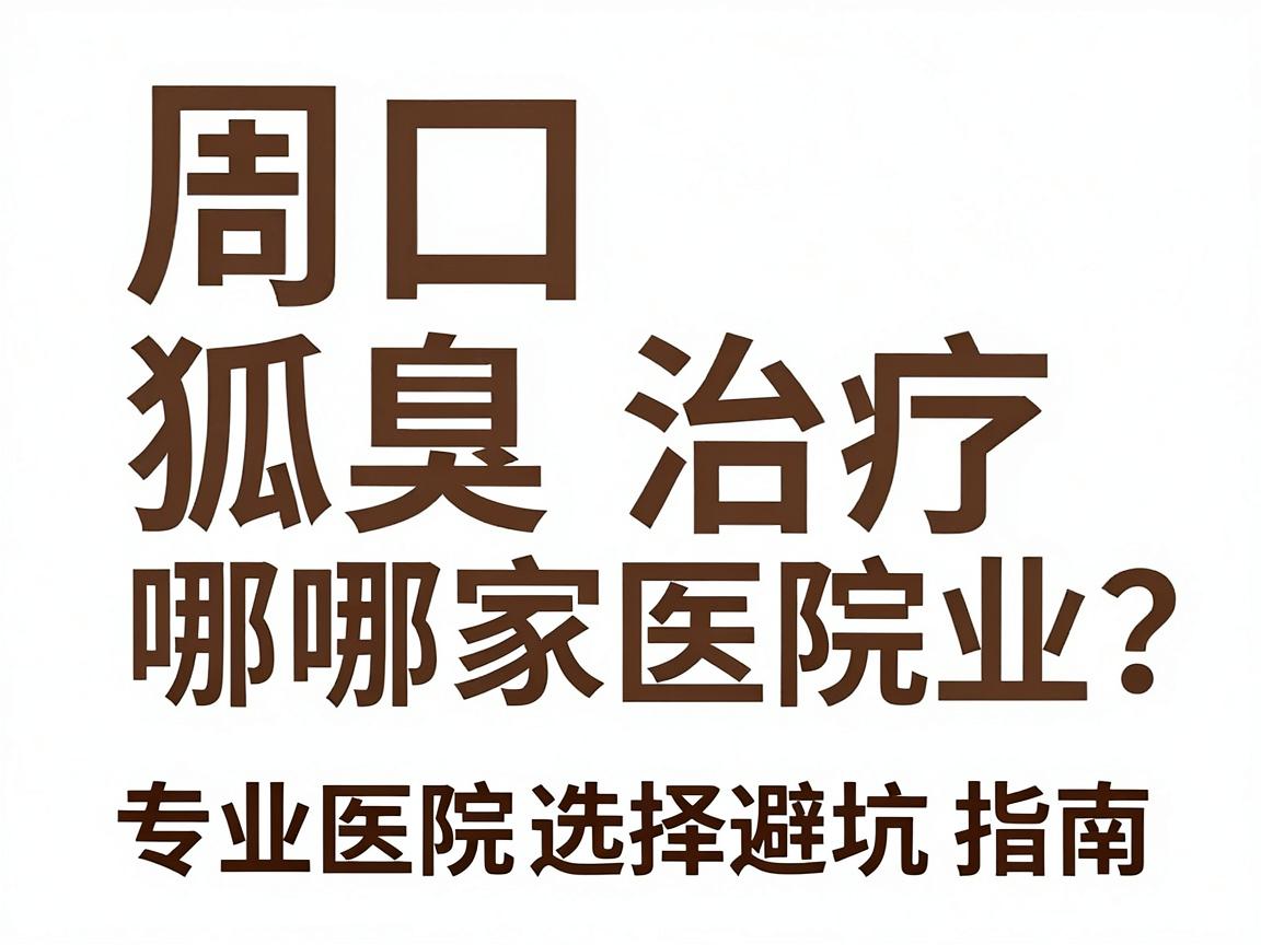 周口狐臭治疗哪家医院专业?专业医院选择避坑指南 周口狐臭治疗哪家医院专业?专业医院选择避坑指南