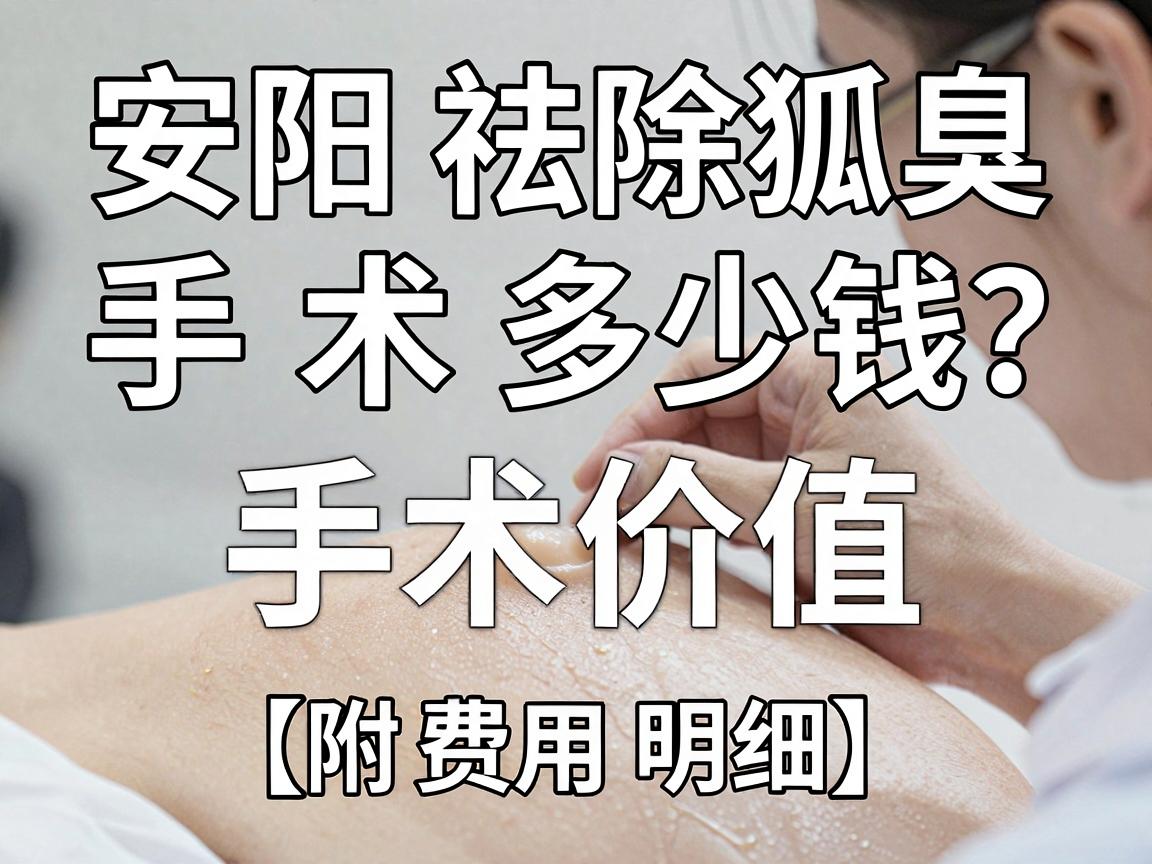 安阳祛除狐臭手术多少钱?一篇讲清价格与手术价值的深度解析(附费用明细) 安阳祛除狐臭手术多少钱?一篇讲清价格与手术价值的深度解析(附费用明细)