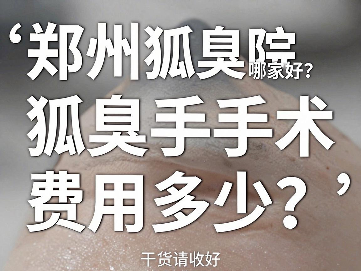 郑州狐臭医院哪家好?狐臭手术费用多少?这份干货请收好 郑州狐臭医院哪家好?狐臭手术费用多少?这份干货请收好