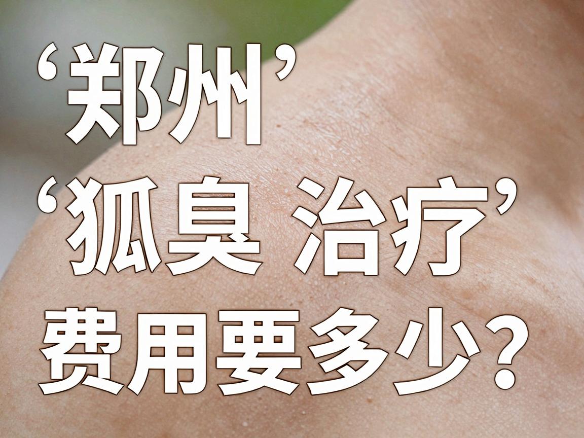 郑州狐臭治疗费用要多少？揭秘郑州腋臭手术费用背后的真相