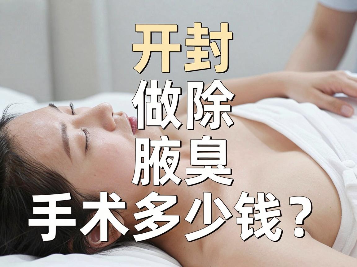开封做除腋臭手术多少钱?除腋臭手术费用与价值全解析 开封做除腋臭手术多少钱?除腋臭手术费用与价值全解析