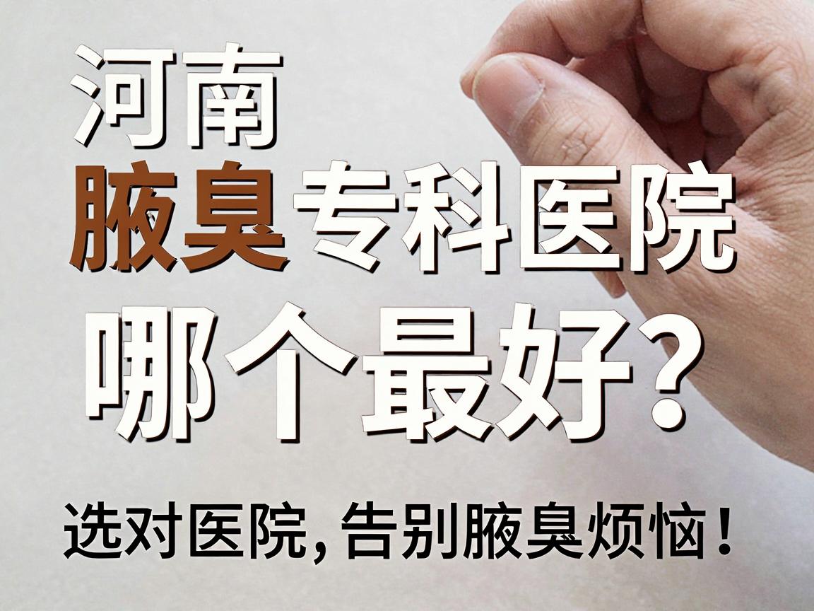 河南腋臭专科医院哪个最好?选对医院,告别腋臭烦恼! 河南腋臭专科医院哪个最好?选对医院,告别腋臭烦恼!