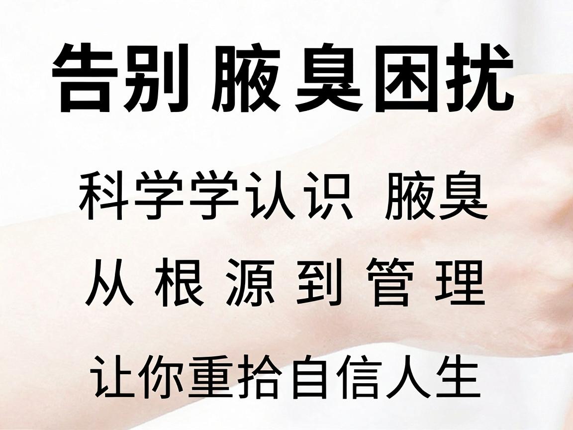 告别腋臭困扰,科学认识腋臭,从根源到管理,让你重拾自信人生 告别腋臭困扰,科学认识腋臭,从根源到管理,让你重拾自信人生
