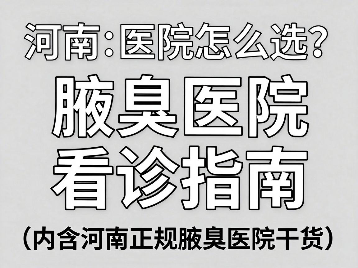 河南腋臭医院怎么选?正规腋臭医院看诊指南,告别腋臭焦虑(内含河南正规腋臭医院干货) 河南腋臭医院怎么选?正规腋臭医院看诊指南,告别腋臭焦虑(内含河南正规腋臭医院干货)