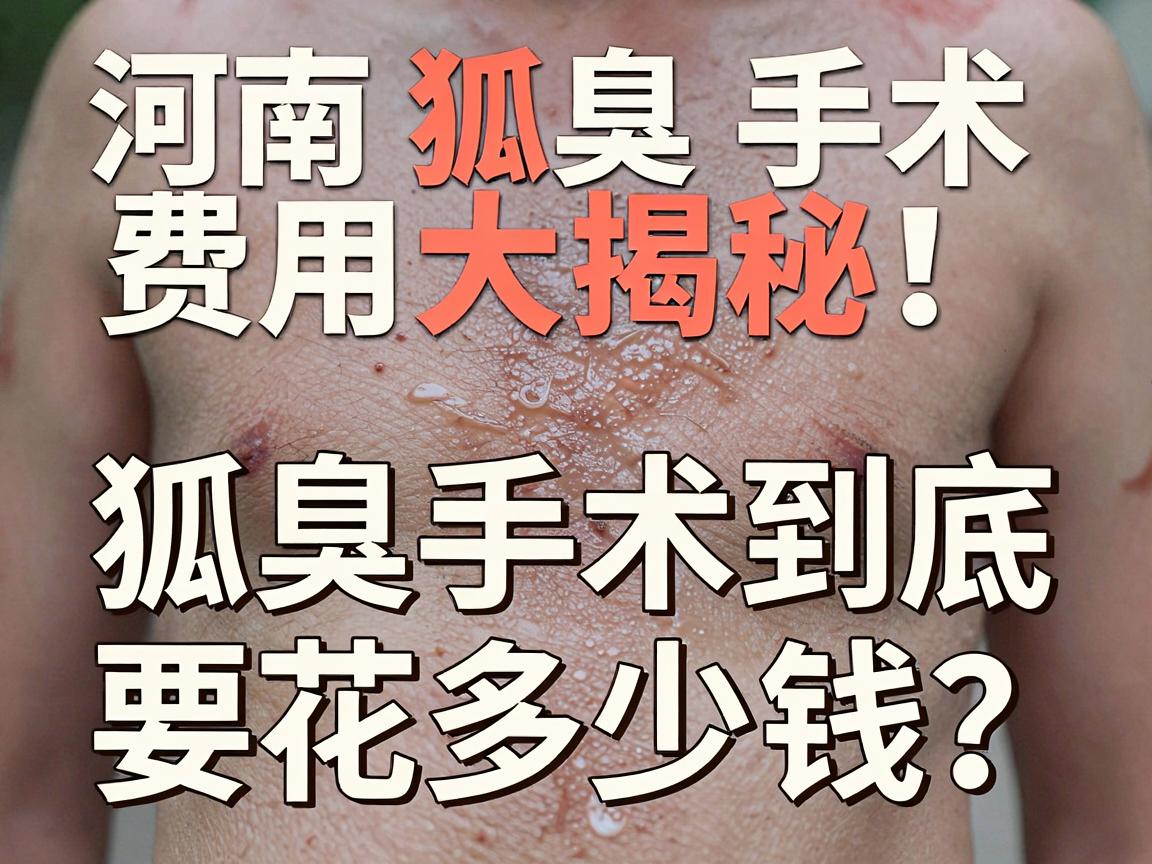 河南狐臭手术费用大揭秘，狐臭手术到底要花多少钱？医生带你算清狐臭手术这笔账