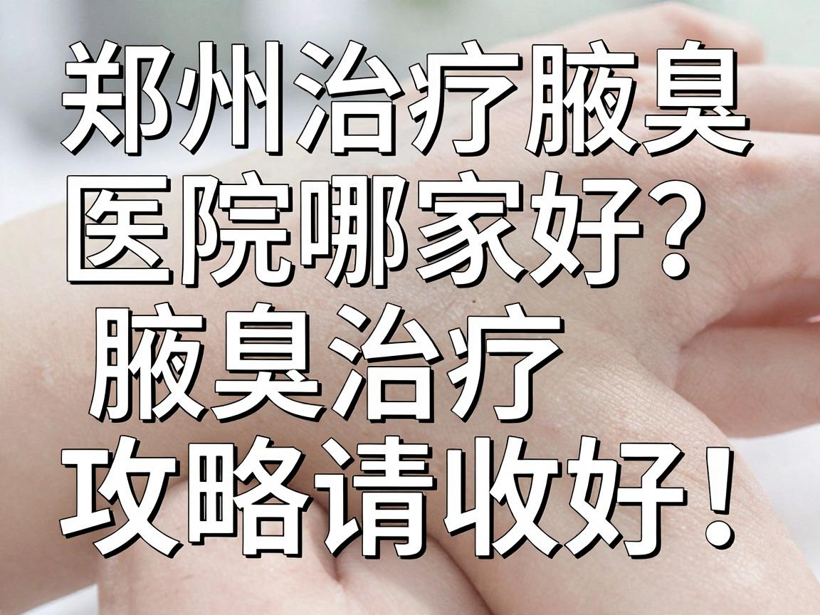 郑州治疗腋臭医院哪家好?这份腋臭治疗攻略请收好! 郑州治疗腋臭医院哪家好?这份腋臭治疗攻略请收好!